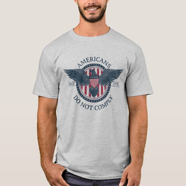 Amerikaner erfüllen den T - Shirt nicht (Vorderseite)