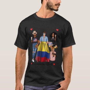 Amerikaner erzogen kolumbianischen Blutkrebs Afro T-Shirt