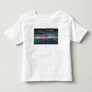 Amerikaner-Fälle belichtet nachts während Winte Kleinkind T-shirt