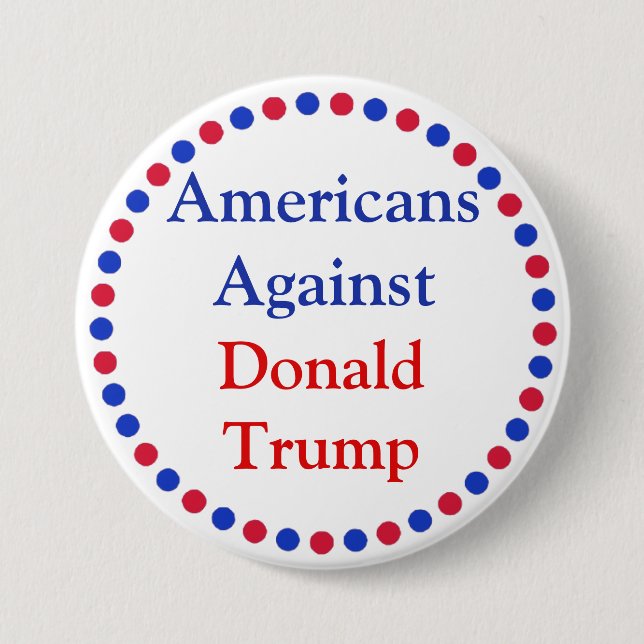 Amerikaner gegen Donald Trump Button (Vorderseite)