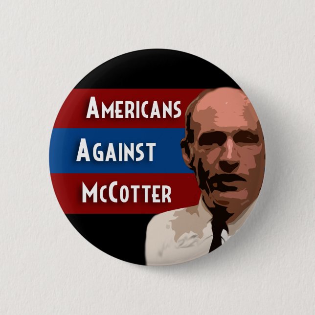 Amerikaner gegen McCotter Button (Vorderseite)