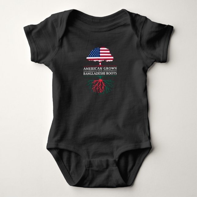 Amerikaner gewachsen mit bangladeschischen Wurzeln Baby Strampler (Vorderseite)