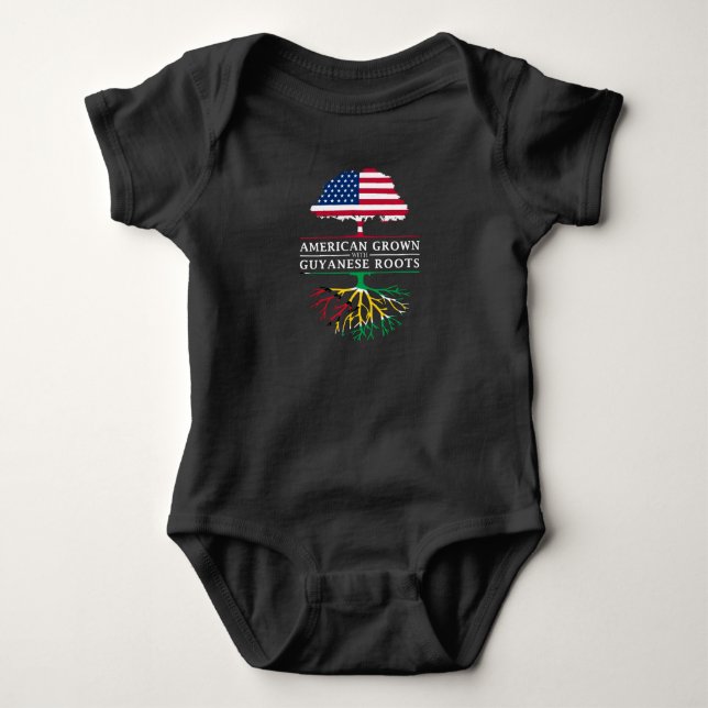 Amerikaner gewachsen mit Guyanese-Wurzel-   Baby Strampler (Vorderseite)