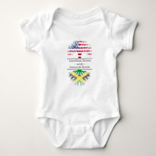 Amerikaner gewachsen mit jamaikanische baby strampler