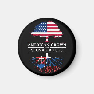 Amerikaner gewachsen mit slowakischem Wurzel-   Magnet