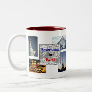 Amerikaner in Paris Zweifarbige Tasse