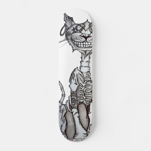 Amerikaner McGee inspirierter Chesire Skateboard (Vorderseite)