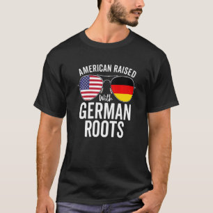 Amerikaner mit deutscher Roots-Fahne USA Deutschla T-Shirt