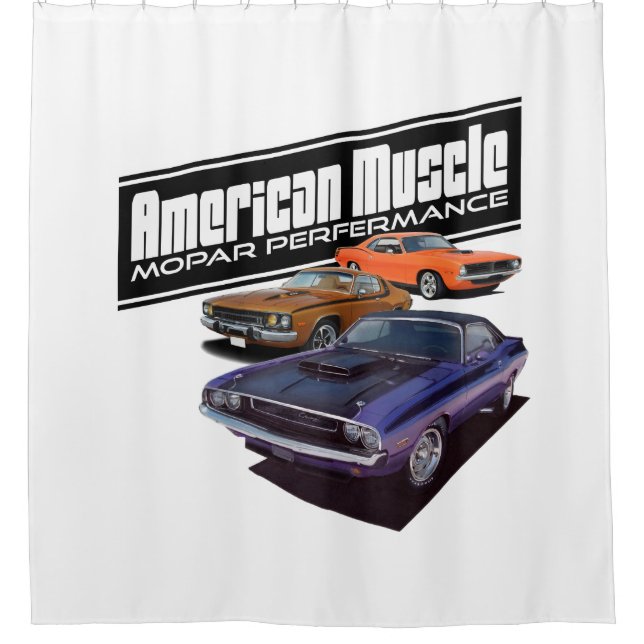 Amerikaner Mopar Muskel Duschvorhang (Vorderseite)