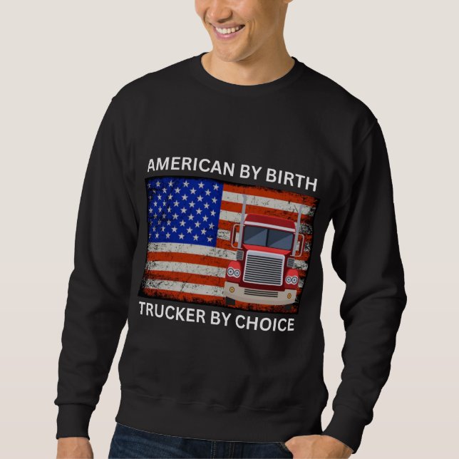 Amerikaner nach Geburt Sweatshirt (Vorderseite)