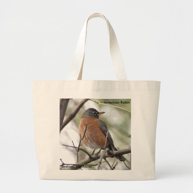 Amerikaner-Robin-Taschen-Tasche Jumbo Stoffbeutel (Vorne)