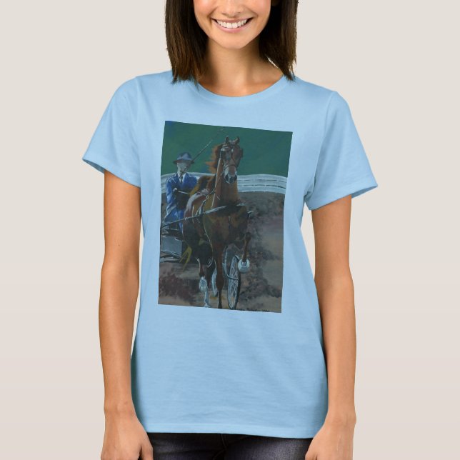 Amerikaner Saddlebred - feines Geschirr T-Shirt (Vorderseite)