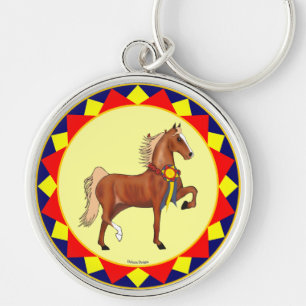 Amerikaner Saddlebred Meister-Schlüsselanhänger Schlüsselanhänger