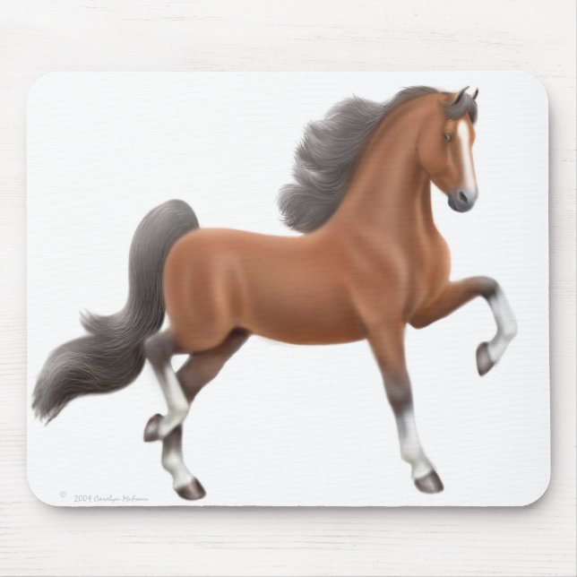 Amerikaner Saddlebred Pferd Mousepad (Vorne)