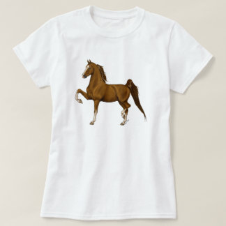 Amerikaner Saddlebred T-Stück Kastanie T-Shirt