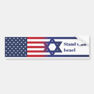 Amerikaner stehen auf israelischer Flagge Autoaufkleber