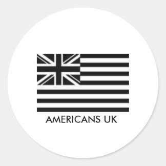 AMERIKANER UK DECAL RUNDER AUFKLEBER