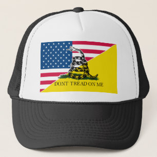 Amerikaner und Gadsden-Flagge Truckerkappe