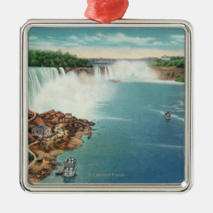 Amerikaner-und Hufeisen-Fälle Silbernes Ornament