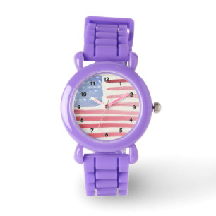 Amerikaner USA-Flagge Armbanduhr