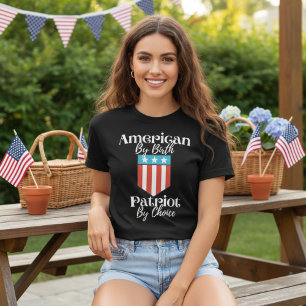 Amerikaner von Birth Patriot nach Wahl White Scrip T-Shirt