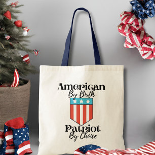 Amerikaner von Birth Patriot von Choice Retro Tragetasche