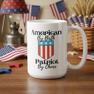 Amerikaner von Geburt, Patriot aus Überzeugung Ret Kaffeetasse