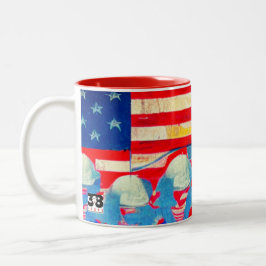 Amerikaner Zweifarbige Tasse