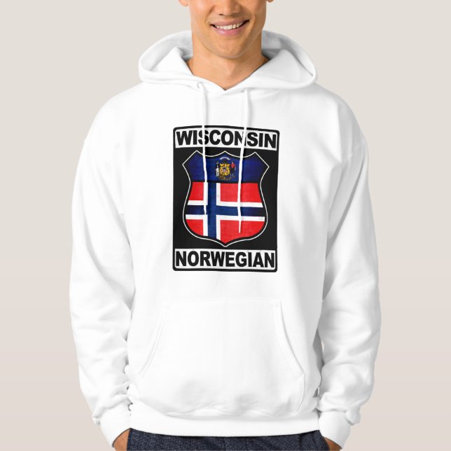 Amerikanerin Wisconsin Hoodie (Vorderseite)