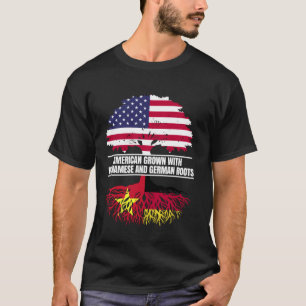 Amerikanisch angebaut mit Flaggen-Herkunft vietnam T-Shirt