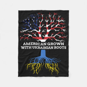 Amerikanisch angebaut mit ukrainischen Wurzeln Fleecedecke