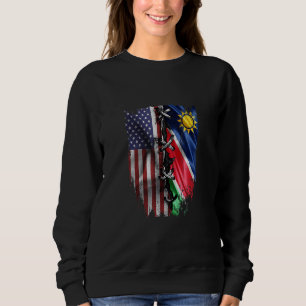 Amerikanisch angebaute namibische Wurzeln USA Nami Sweatshirt