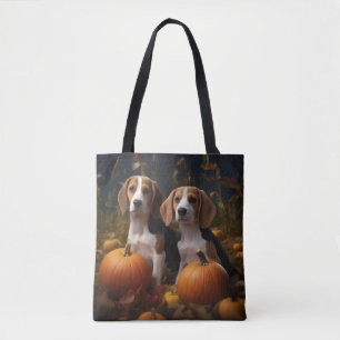Amerikanisch-englischer Foxhound Welpen Herbst Fre Tasche