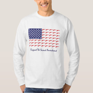 Amerikanisch-Flaggenstaat-Pistolen- T-Shirt