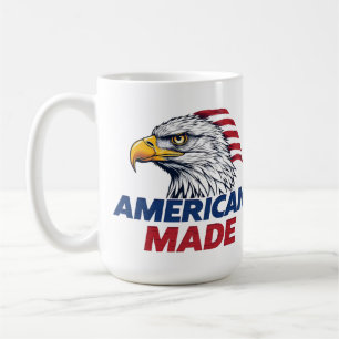 AMERIKANISCH GEFERTIGT Patriotisches USA-Design, F Kaffeetasse