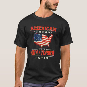 Amerikanisch gewachsen mit finnischen Teilen Patri T-Shirt