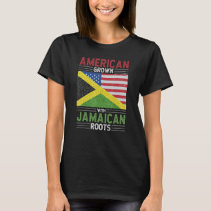 Amerikanisch gewachsen mit jamaikanischen Wurzeln T-Shirt
