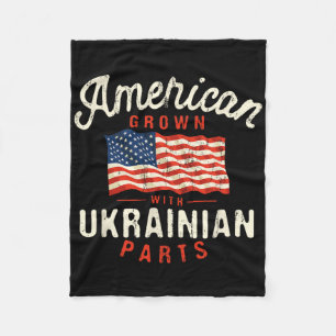 Amerikanisch Gewachsen Mit Ukrainischen Teilen Pat Fleecedecke