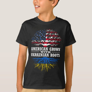 Amerikanisch Gewachsen Mit Ukrainischen Wurzeln Ba T-Shirt