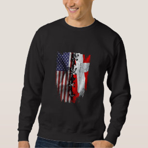 Amerikanisch gewachsene dänische Wurzeln USA Dänem Sweatshirt