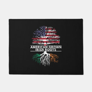 Amerikanisch gewachsene irische Wurzeln Flagge Irl Fußmatte