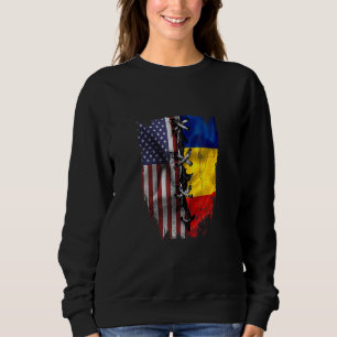 Amerikanisch gewachsene rumänische Wurzeln USA Rum Sweatshirt