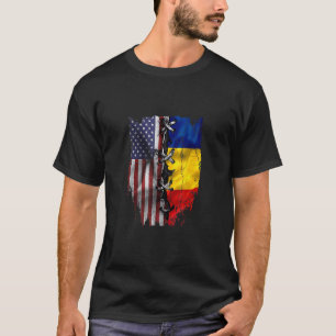 Amerikanisch gewachsene rumänische Wurzeln USA Rum T-Shirt