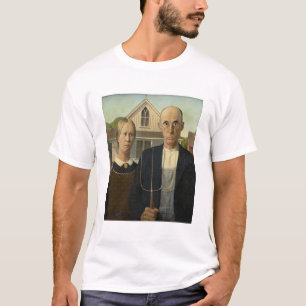 amerikanisch-gotische Kunstwerkreihe T-Shirt
