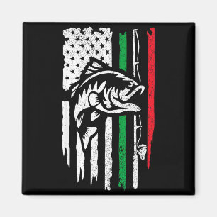 Amerikanisch Italienische B Angelflagge Für Fische Magnet