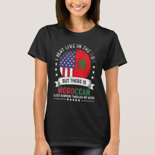 Amerikanisch-Marokkanisches Zuhause in US Patriot T-Shirt