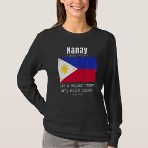 Amerikanisch Philippinische Patriot Flagge Muttert T-Shirt