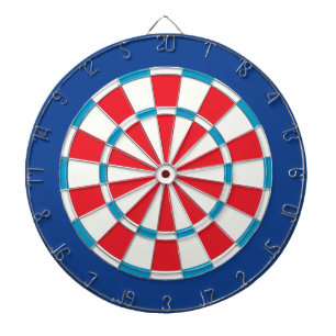 Amerikanisch Rot Weiß Und Blau Dartscheibe