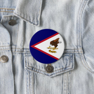 Amerikanisch-Samoa-Flagge Button