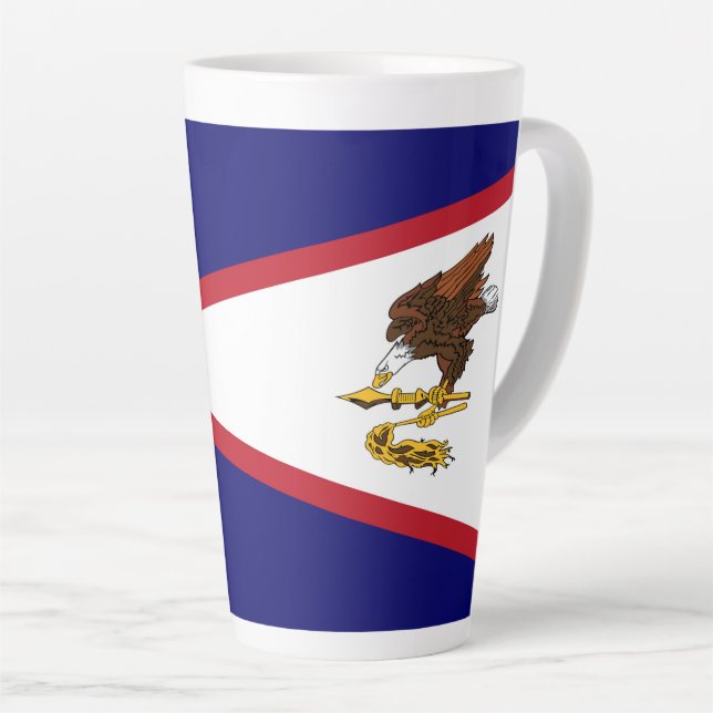 Amerikanisch-Samoa-Flagge Milchtasse (Rechte Ecke)